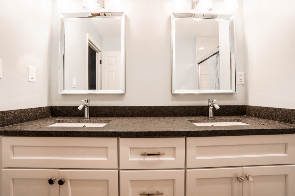 bathroom cabinets for sink in columbus home