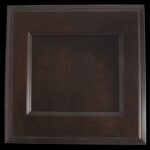 dark brown oak flat panel