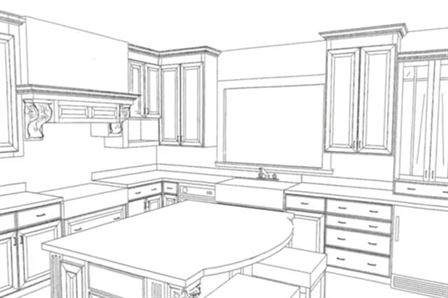 CAD renderings of brand new cabinets