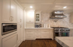 Classic white kitchen with custom made cabinets in Port Clinton